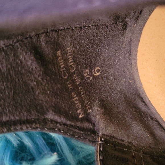 Parker Sky Blue Lace Up Block Heels Size 6 - Picture 10 of 10